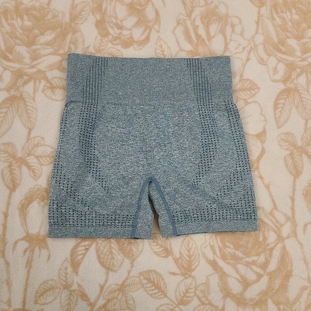 Blue Stretchy Gym Shorts - Small
